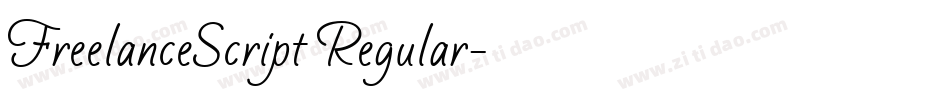 FreelanceScript Regular字体转换